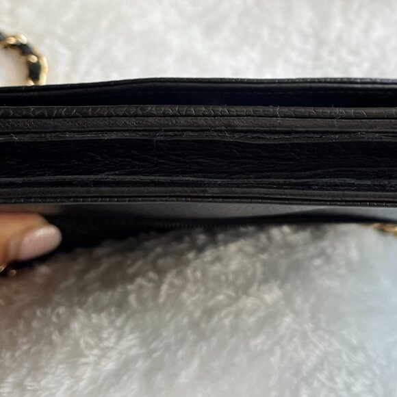 Chanel Black Caviar CC Logo Timeless Wallet on Chain WOC - Picture 16 of 16